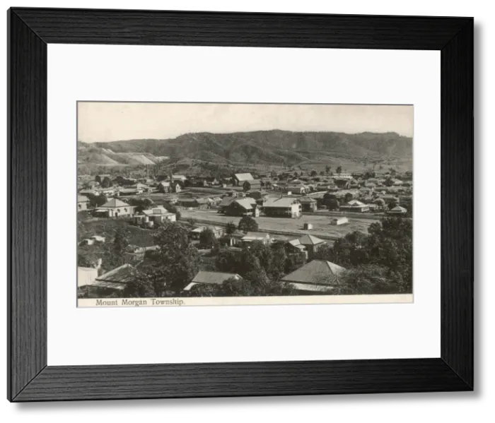 Framed Print : Mount Morgan Township, Australia Framed Print : Mount Morgan Township, Australia