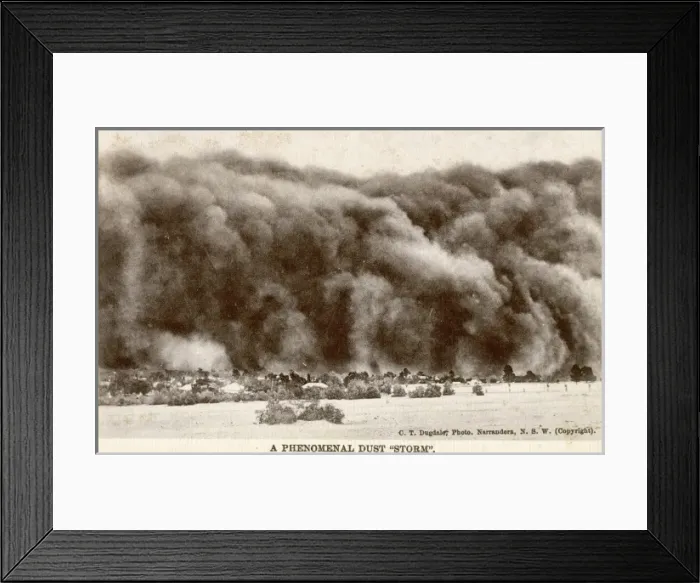 Framed Print : Dust Storm in Australia Framed Print : Dust Storm in Australia