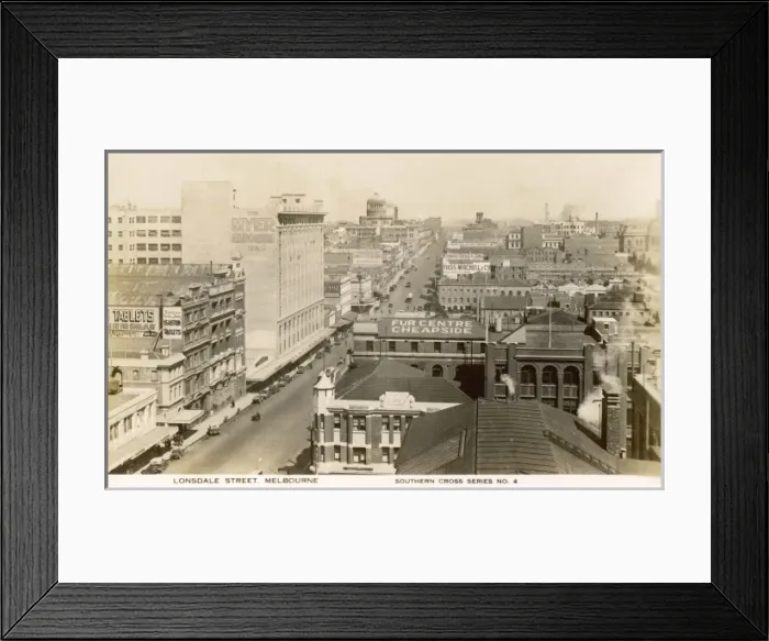 Framed Print : Lonsdale Street, Melbourne Framed Print : Lonsdale Street, Melbourne