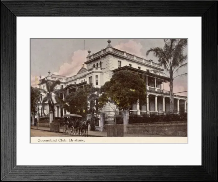 Framed Print : Queensland Club, Brisbane Framed Print : Queensland Club, Brisbane