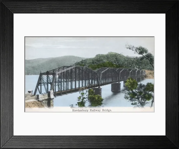 Framed Print : Hawkesbury Railway Bridge, Australia Framed Print : Hawkesbury Railway Bridge, Australia