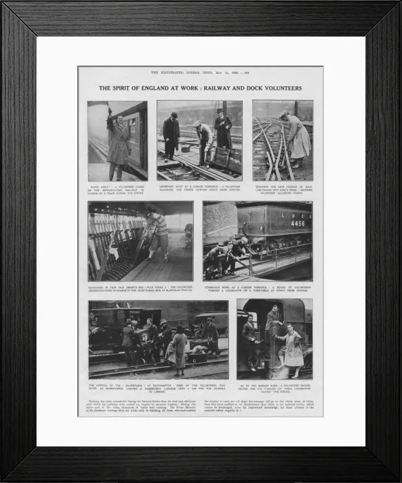 Framed Print : The spirit of England at work: railway and dock volunteers Framed Print : The spirit of England at work: railway and dock volunteers