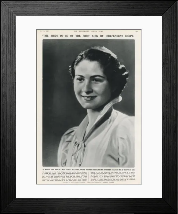 Framed Print : Miss Farida Zulficar Framed Print : Miss Farida Zulficar