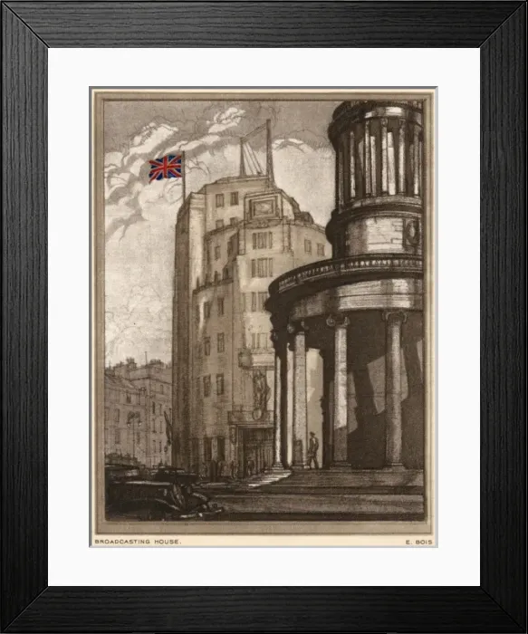 Framed Print : Broadcasting House Framed Print : Broadcasting House