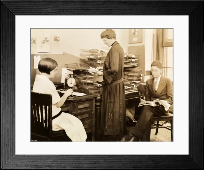 Framed Print : Office workers Framed Print : Office workers
