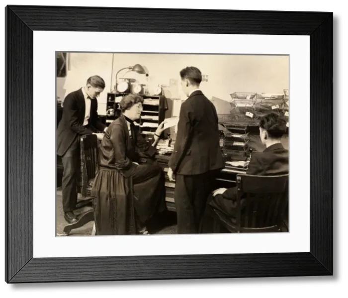 Framed Print : Office workers Framed Print : Office workers