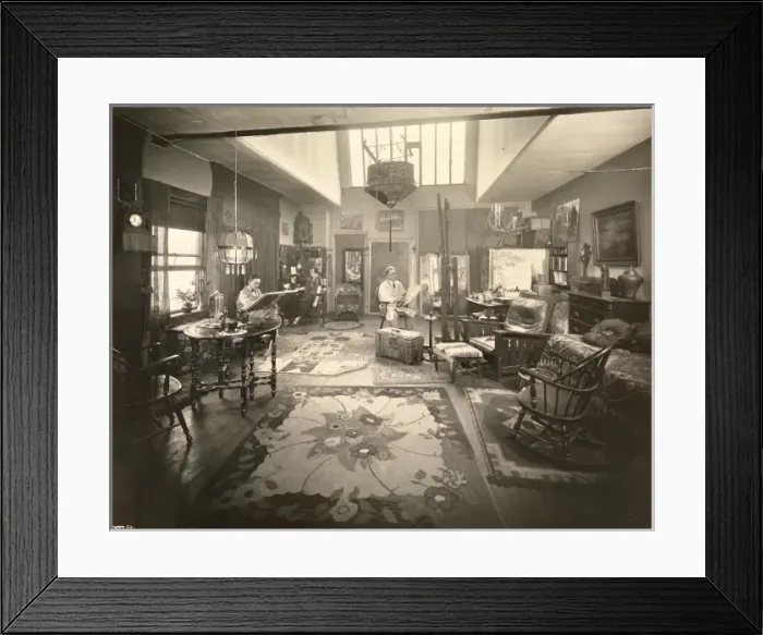 Framed Print : Artist in his studio Framed Print : Artist in his studio