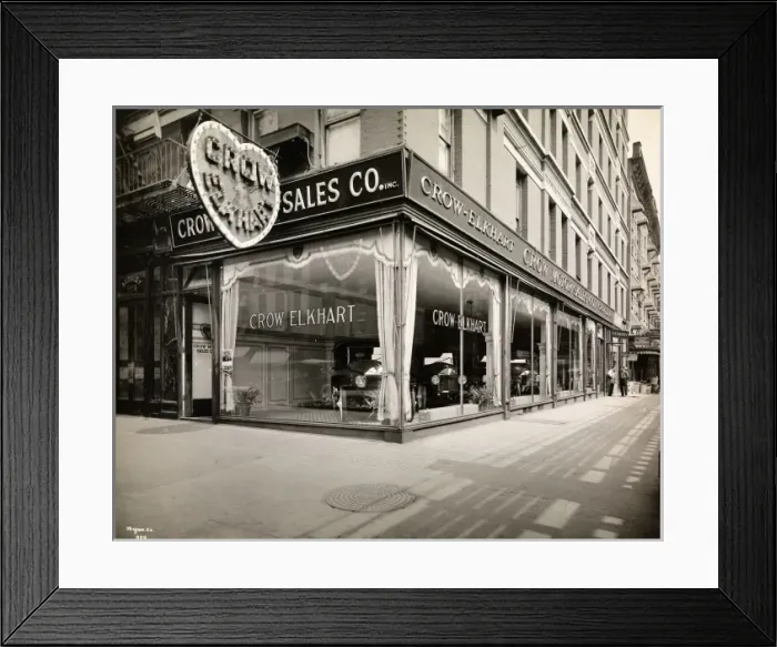 Framed Print : Crow Elkhart showroom Framed Print : Crow Elkhart showroom