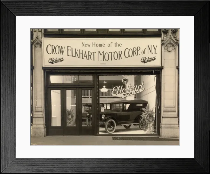 Framed Print : Crow Elkhart showroom Framed Print : Crow Elkhart showroom