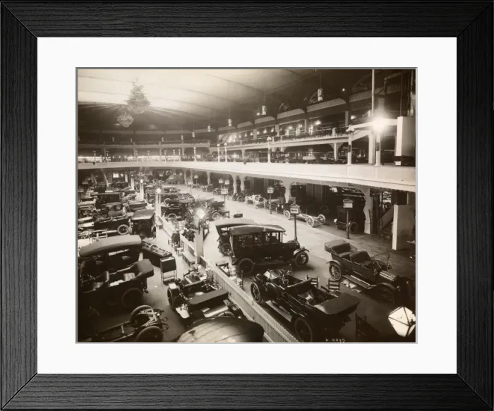 Framed Print : Madison Square Garden motor show 1913 Framed Print : Madison Square Garden motor show 1913