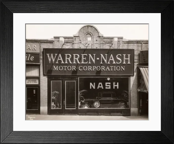 Framed Print : Nash car showroom Framed Print : Nash car showroom