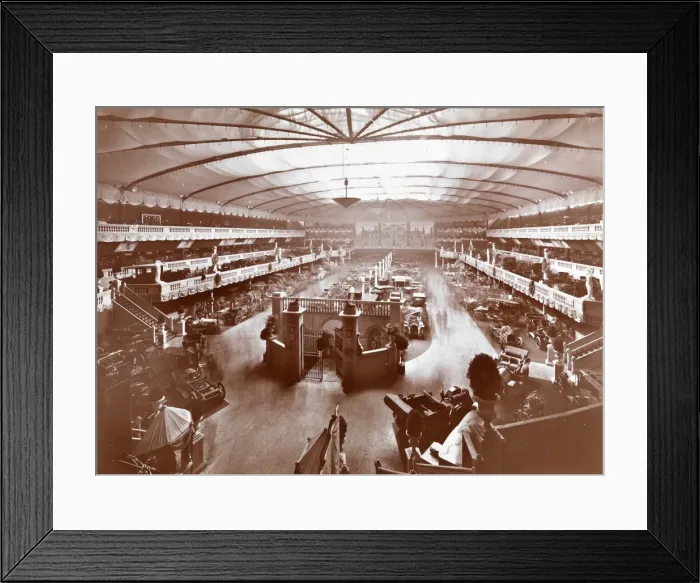 Framed Print : Madison Square Garden motor show 1907 Framed Print : Madison Square Garden motor show 1907