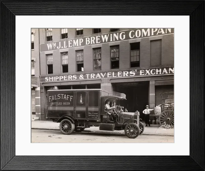 Framed Print : Delivery truck c. 1910 Framed Print : Delivery truck c. 1910