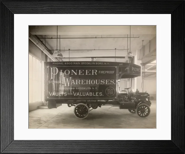 Framed Print : Delivery truck c. 1910 Framed Print : Delivery truck c. 1910