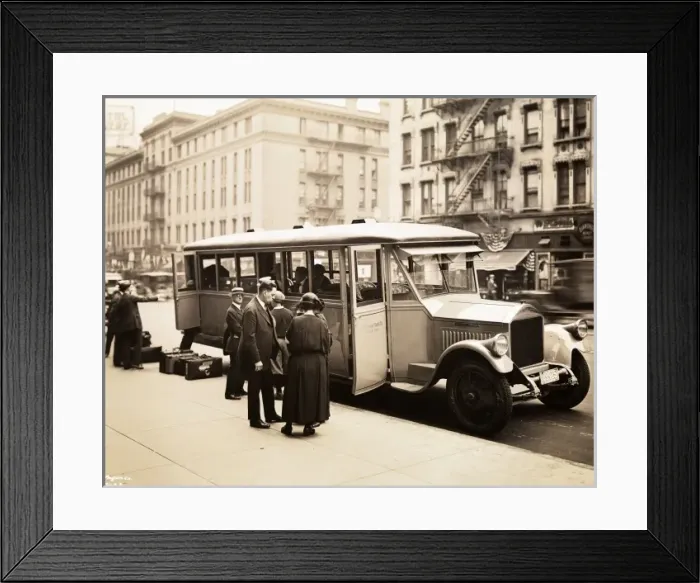 Framed Print : Tour bus, 1920s Framed Print : Tour bus, 1920s