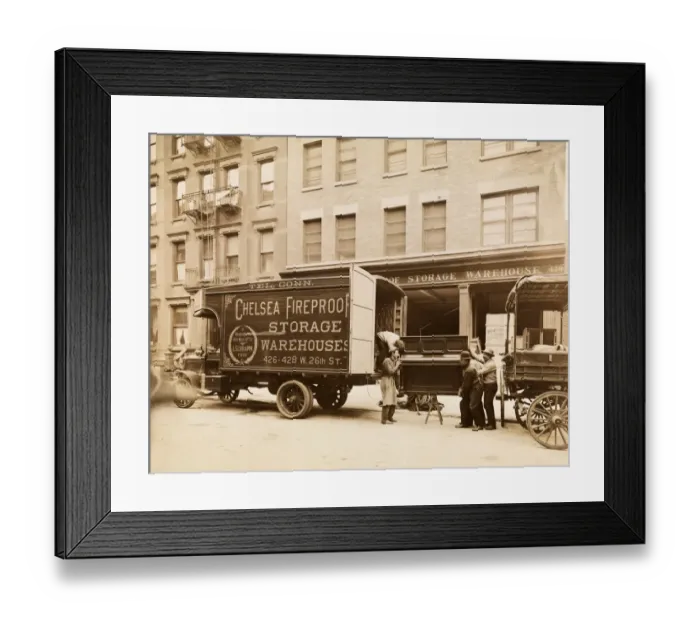 Framed Print : Delivery truck c. 1910 Framed Print : Delivery truck c. 1910