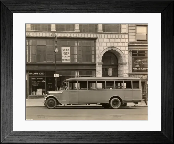 Framed Print : Tour bus, 1920s Framed Print : Tour bus, 1920s