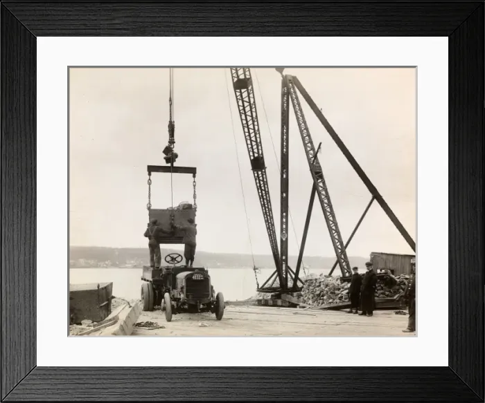 Framed Print : Delivery truck c. 1910 Framed Print : Delivery truck c. 1910