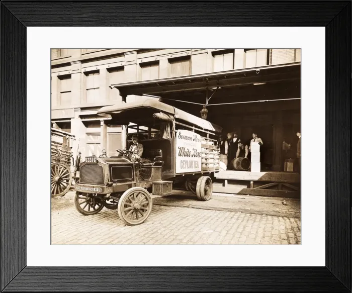 Framed Print : Delivery truck c. 1910 Framed Print : Delivery truck c. 1910