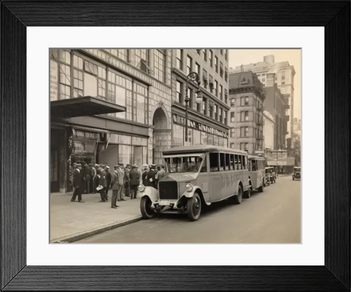 Framed Print : Tour bus, 1920s Framed Print : Tour bus, 1920s