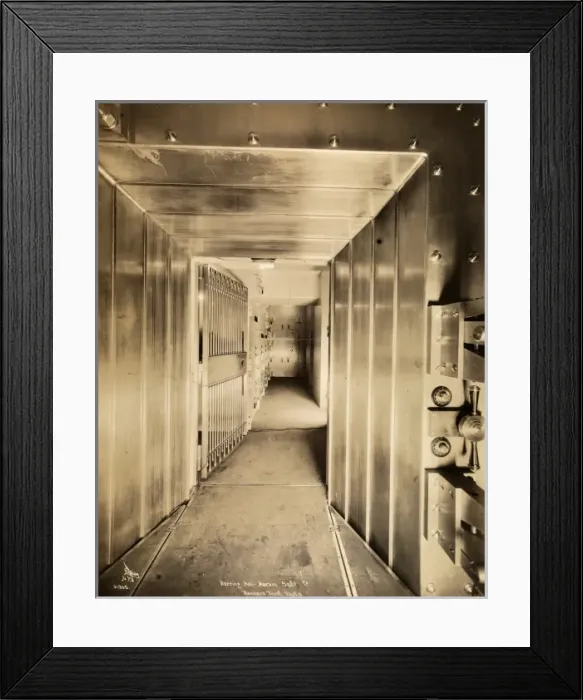 Framed Print : Bank vault Framed Print : Bank vault