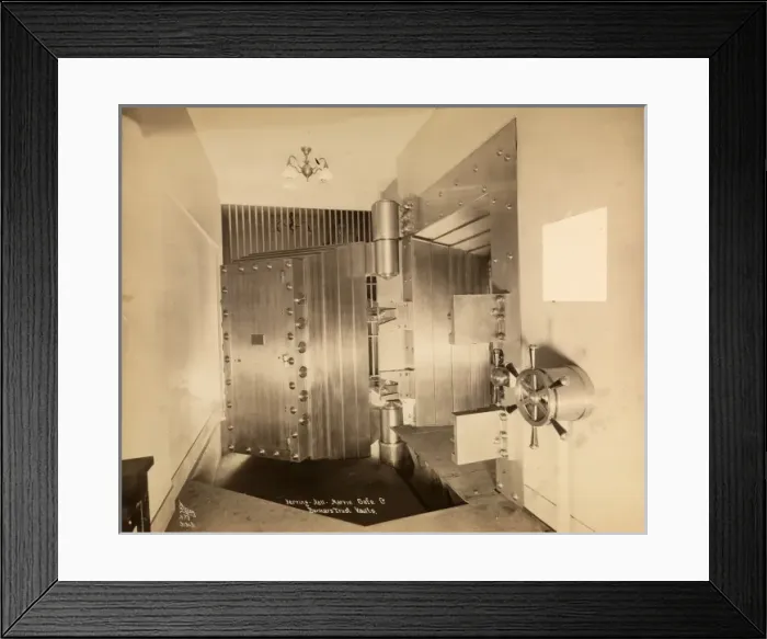 Framed Print : Bank vault Framed Print : Bank vault