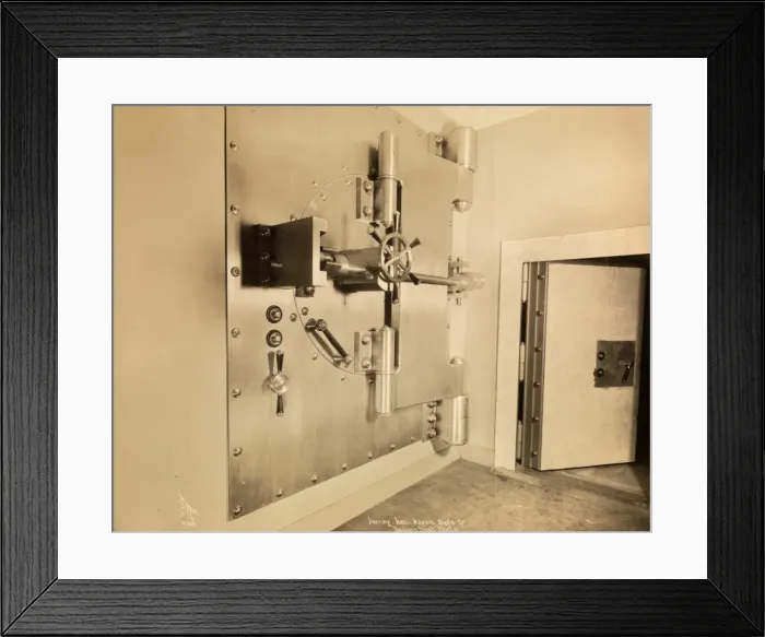 Framed Print : Bank vault Framed Print : Bank vault