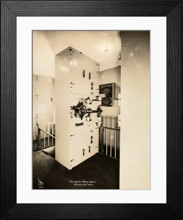 Framed Print : Bank vault Framed Print : Bank vault