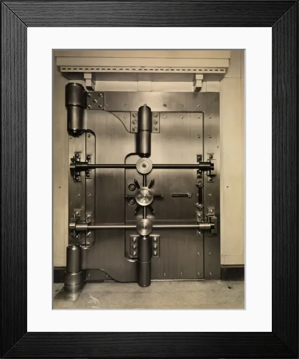 Framed Print : Bank vault Framed Print : Bank vault