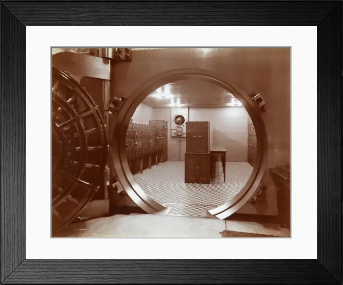 Framed Print : Bank Vault Framed Print : Bank Vault