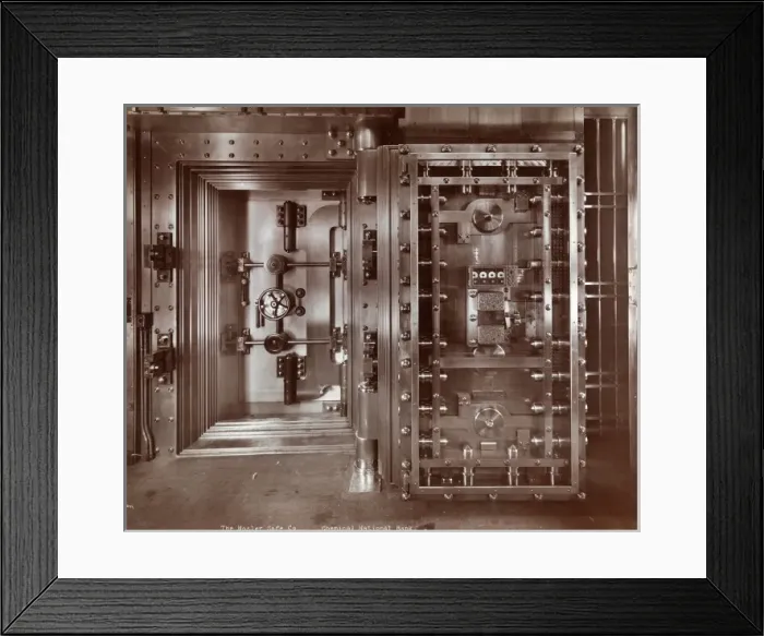 Framed Print : Bank vault Framed Print : Bank vault