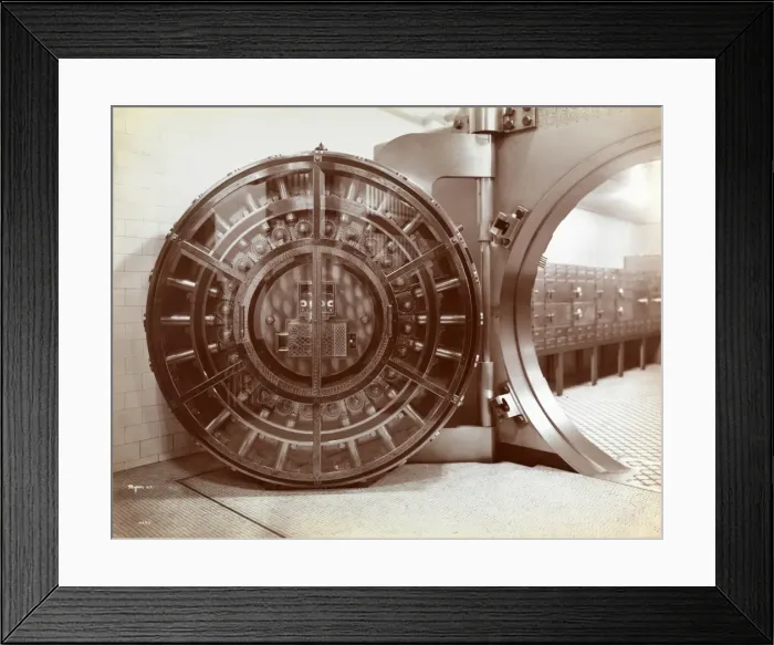 Framed Print : Bank Vault Framed Print : Bank Vault