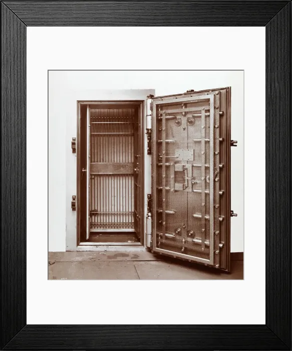 Framed Print : Bank Vault Framed Print : Bank Vault