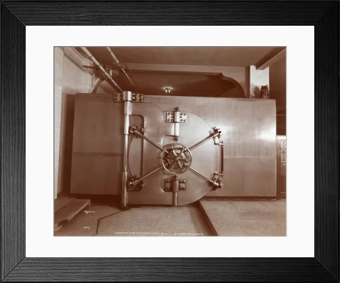 Framed Print : Bank Vault Framed Print : Bank Vault