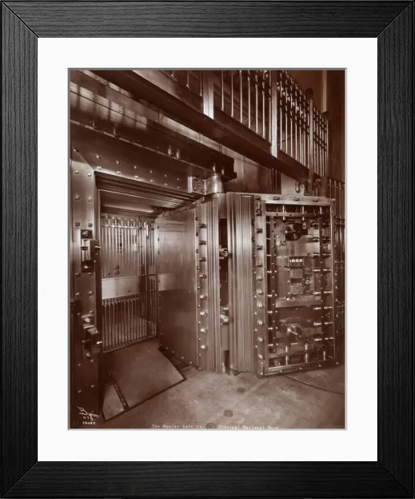 Framed Print : Bank vault Framed Print : Bank vault