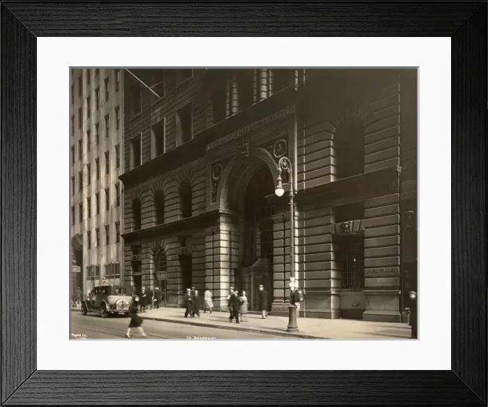 Framed Print : Central Hanover Bank, New York Framed Print : Central Hanover Bank, New York
