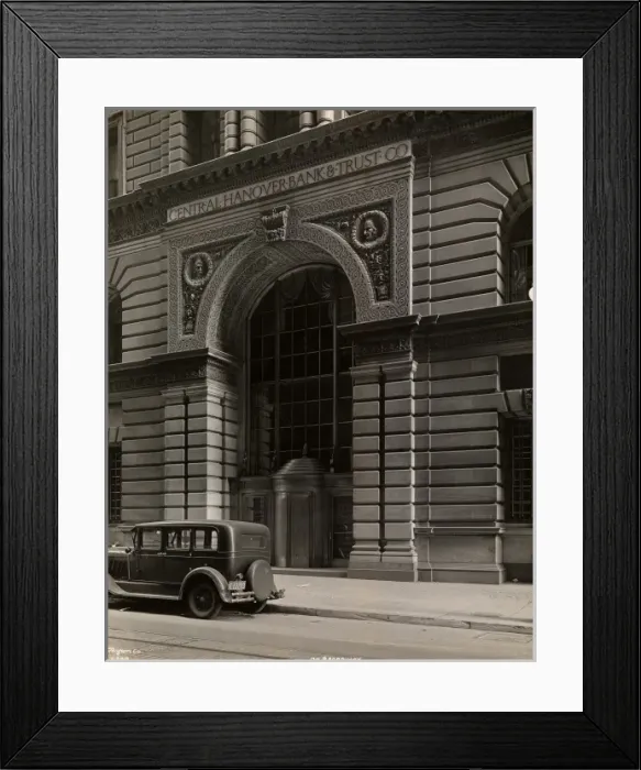 Framed Print : Central Hanover Bank, New York Framed Print : Central Hanover Bank, New York