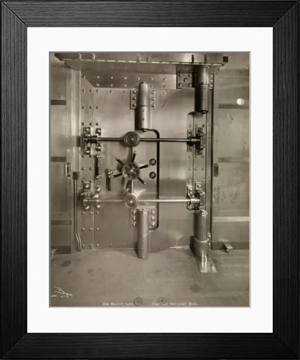 Framed Print : Bank vault Framed Print : Bank vault