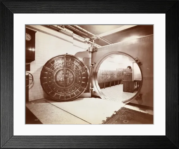 Framed Print : Bank Vault Framed Print : Bank Vault