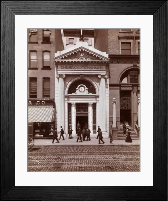 Framed Print : Chemical National Bank, New York Framed Print : Chemical National Bank, New York
