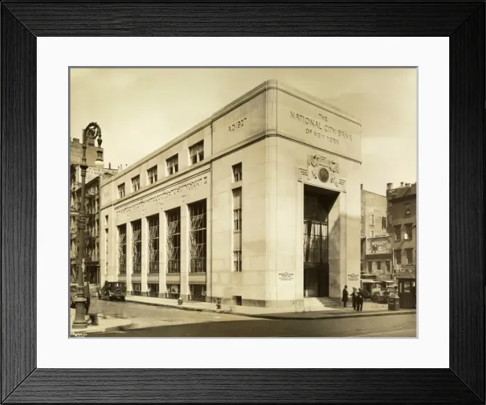 Framed Print : National City Bank, New York Framed Print : National City Bank, New York