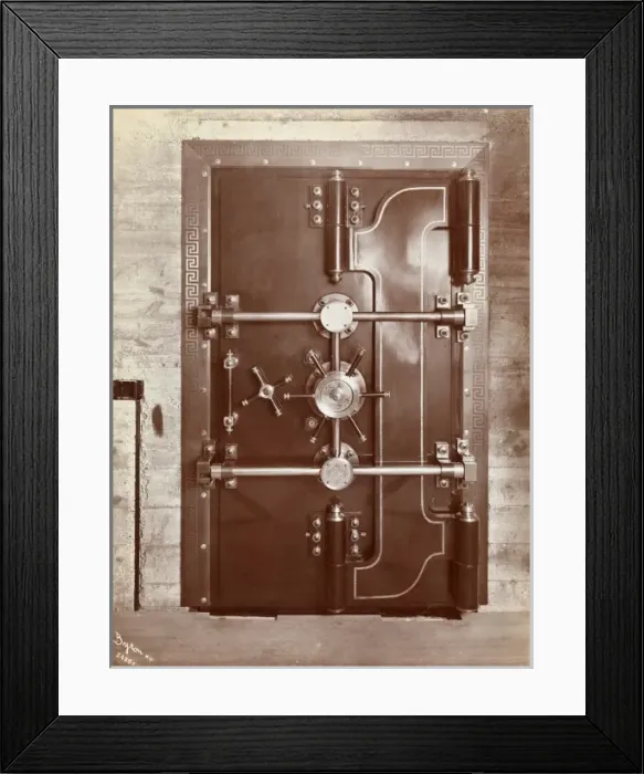 Framed Print : Bank vault Framed Print : Bank vault