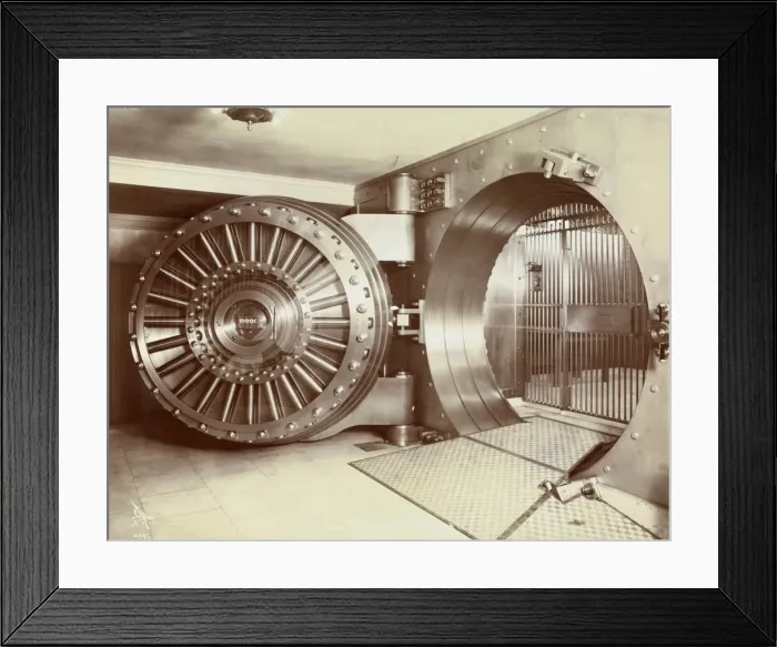 Framed Print : Bank vault Framed Print : Bank vault