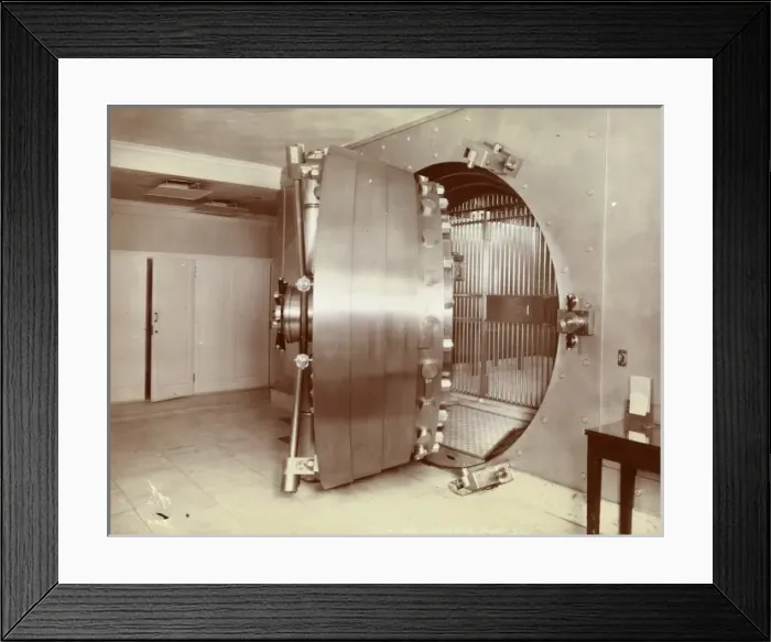 Framed Print : Bank vault Framed Print : Bank vault