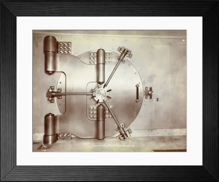 Framed Print : Bank vault Framed Print : Bank vault