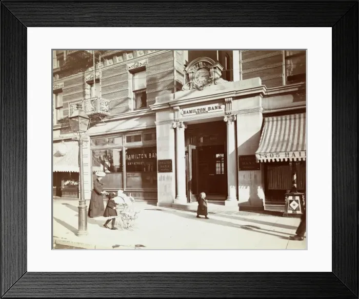 Framed Print : Hamilton Bank, New York Framed Print : Hamilton Bank, New York