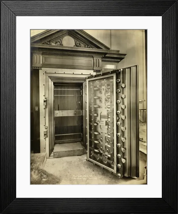 Framed Print : Bank Vault Framed Print : Bank Vault