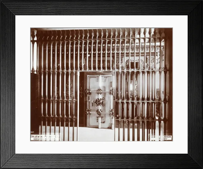 Framed Print : Bank Vault