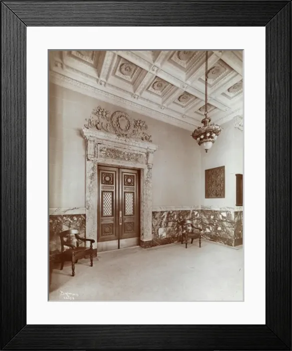 Framed Print : Harvard Square Bank Framed Print : Harvard Square Bank