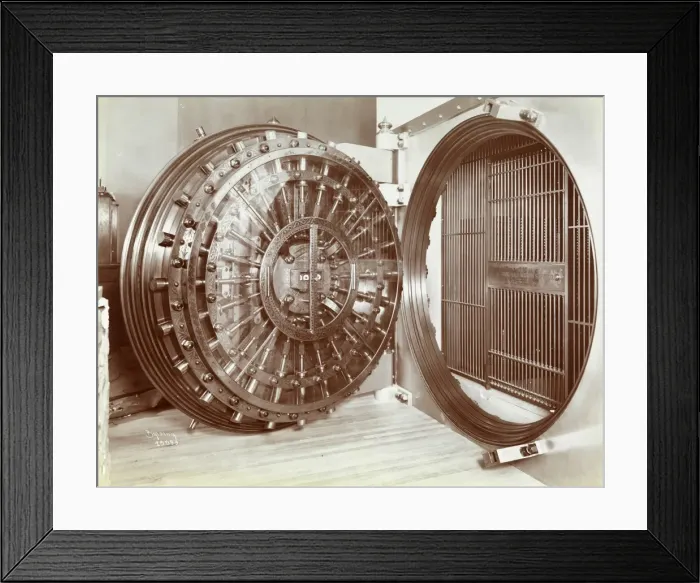 Framed Print : Bank Vault